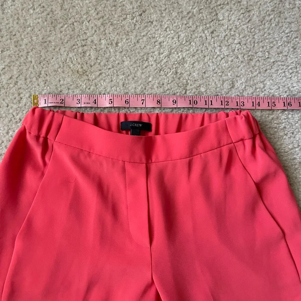 J. Crew Vibrant Red Cropped Pants size 2
